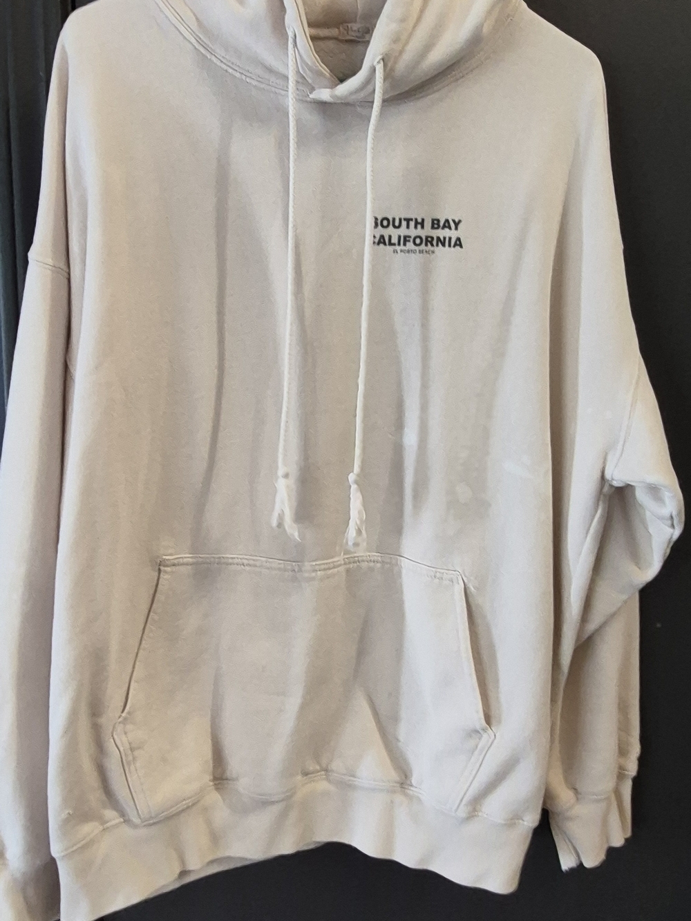 Brandy Melville Cream "South Bay California" Hoodie Vintage
